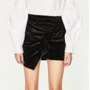 Zara assymatrical sparkling skirt